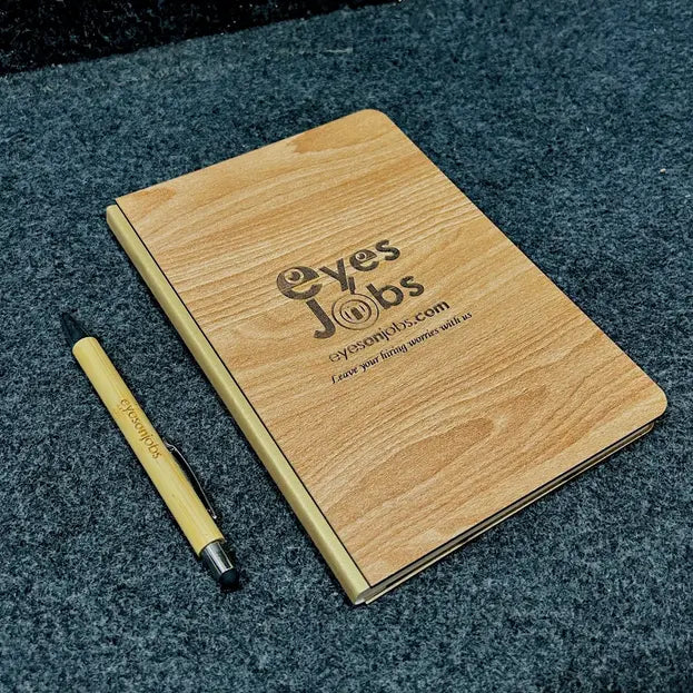 3-in-1 Wooden Calendar Set with Diary & Pen