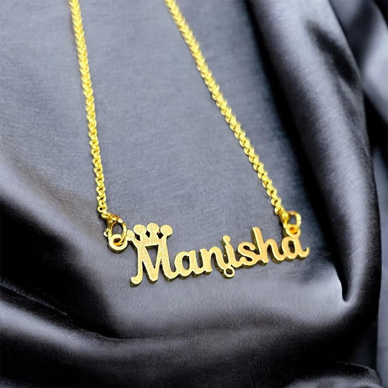 Manisha name pendant