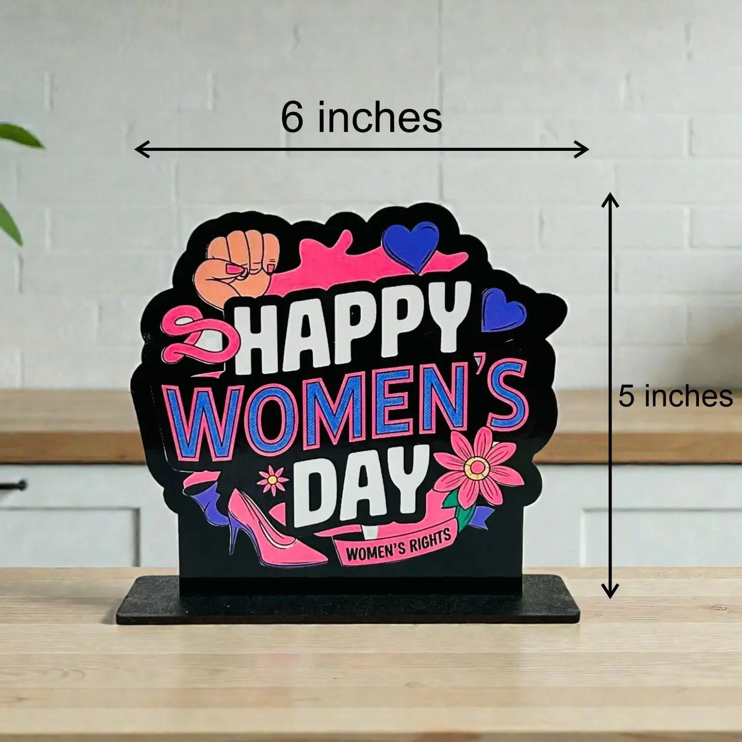 Women’s Day Wooden Stand