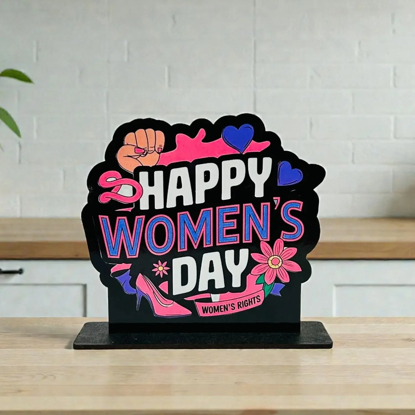 Women’s Day Wooden Stand