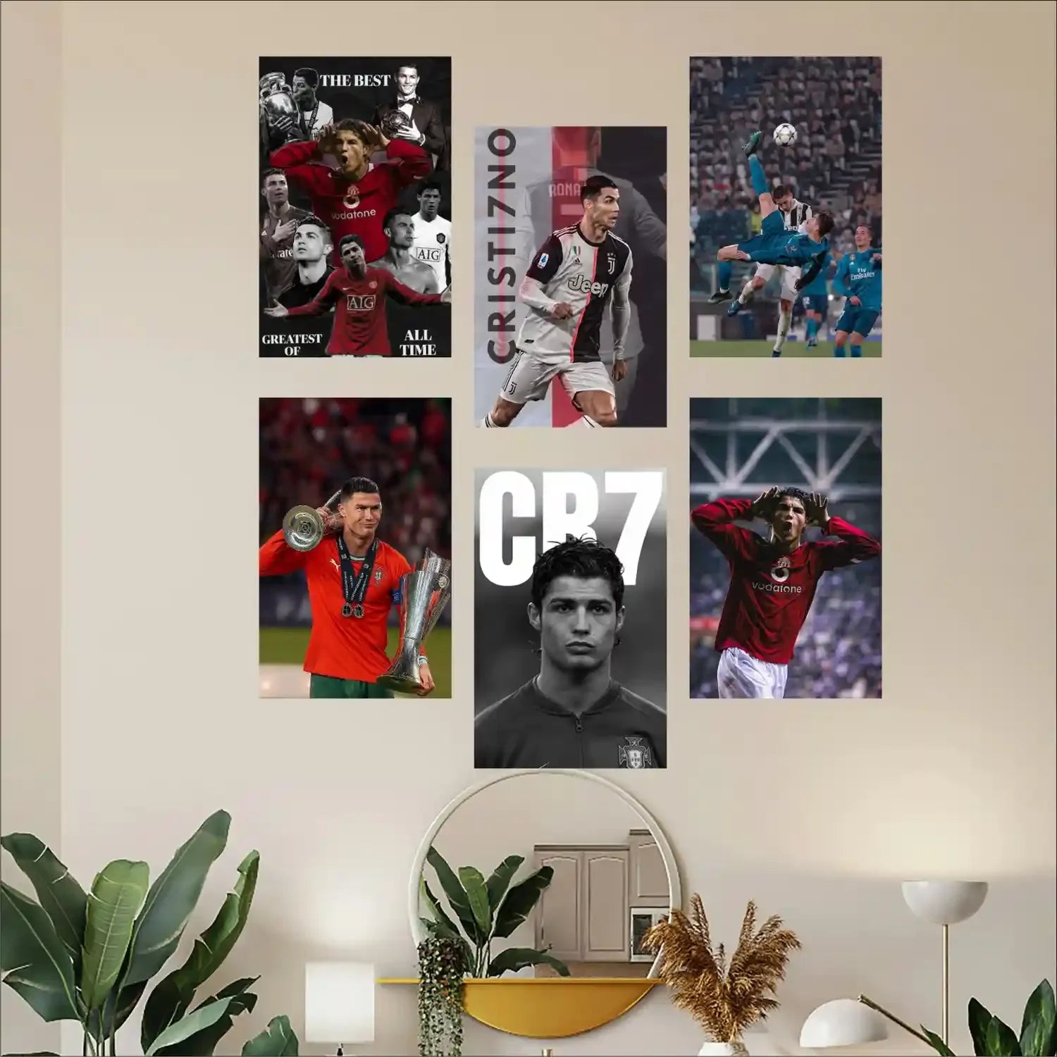 Cristiano Ronaldo Poster Set of 6 | Precious Art Gifts
