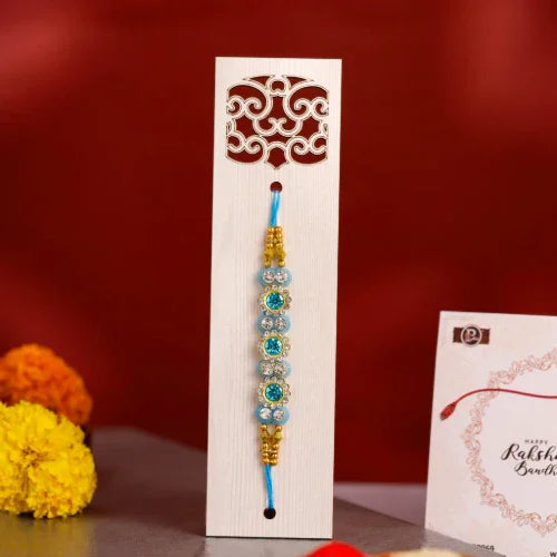 Rakhi Combo Set with Mobile Stand - Precious Art Gifts