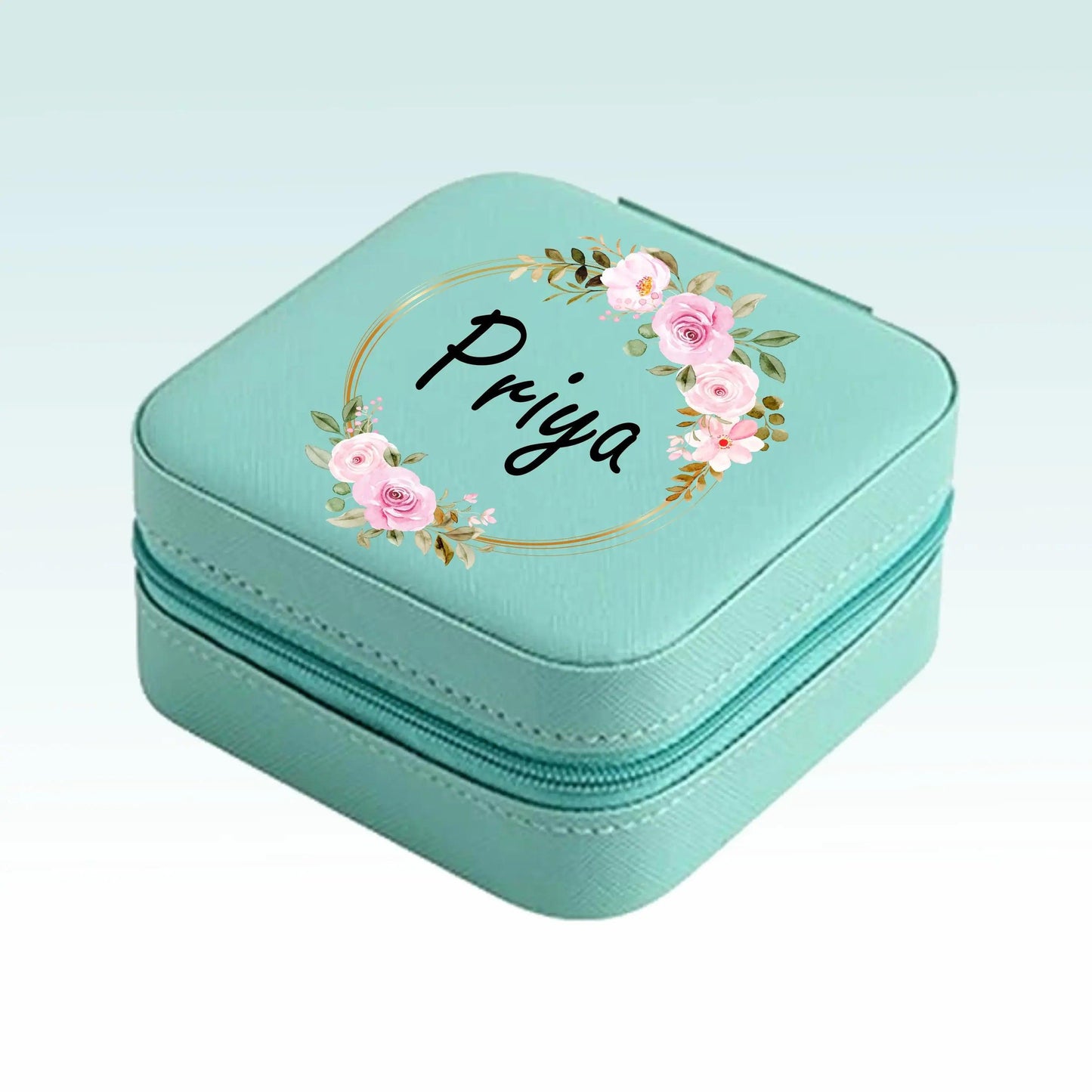 Mini Jewellry Organizer Box with Custom Name for Women - Precious Art Gifts